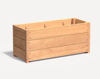 Bac rectangulaire en bois