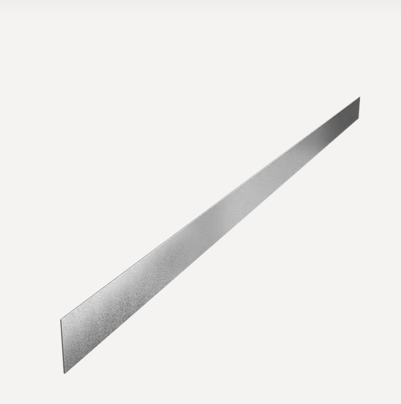 Bordure simple (Epaisseur 2mm) (Acier galvanisé, Bord supérieur droit, 100mm)