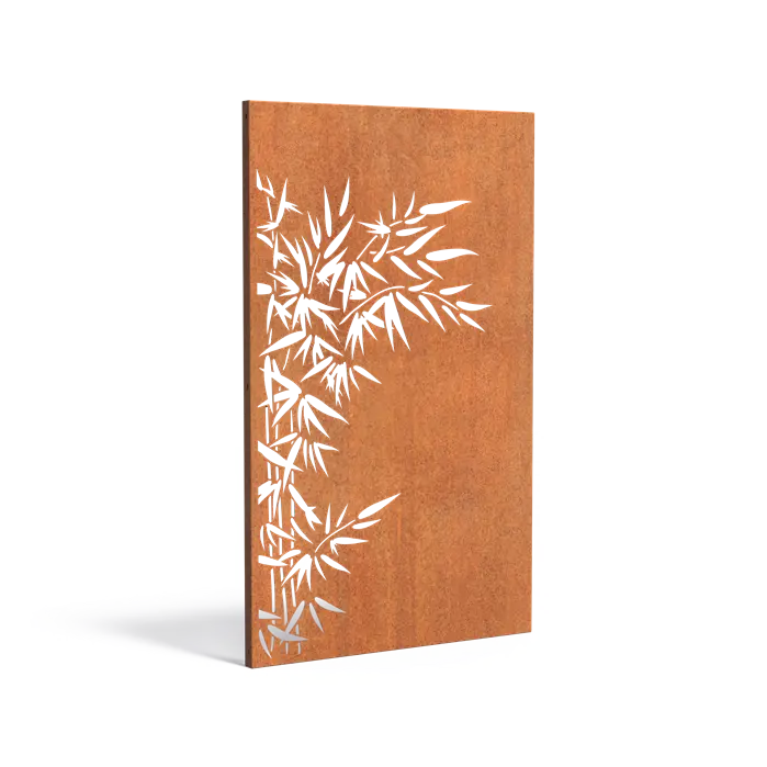[CPN1] Panneau de jardin avec motif (Bambou droit)