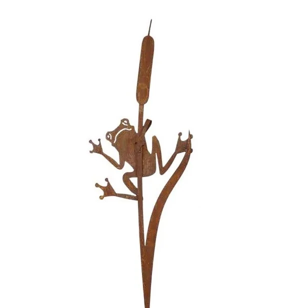[71700FRS2] Grenouille avec jonc H90cm