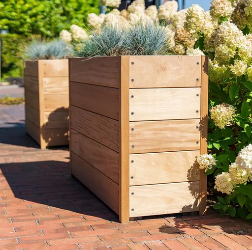 Bac rectangulaire en bois