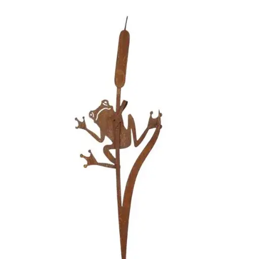 [71700FRS2] Grenouille avec jonc H90cm
